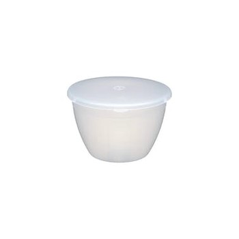 PLASTIC 570ML 1 PINT PUDDING BOWL WITH LID