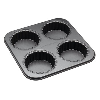 MINI  FLUTED FLAN 4 HOLE NON STICK