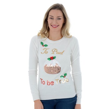 Too Pud To Be True Jumper-White - 10
