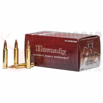 Hornady Custom .223 Rem 55gr SP 50 Rounds