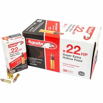 Aguila Super Extra Hollow Point .22 38gr 500 Rounds 1280fps