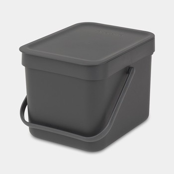 BRABANTIA SORT & GO 6 LITRE COMPOST BIN - GREY