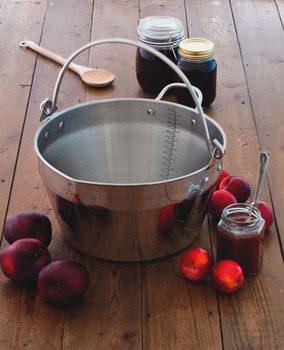 KITCHENCRAFT STAINLESS STEEL PRESERVING MASLIN PAN - 9 LITRE