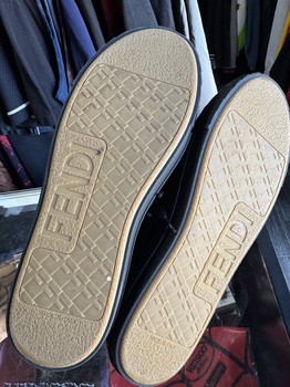 Fendi Black Monogram Sneaker No Box • Pre-Owned [7821] - view 3