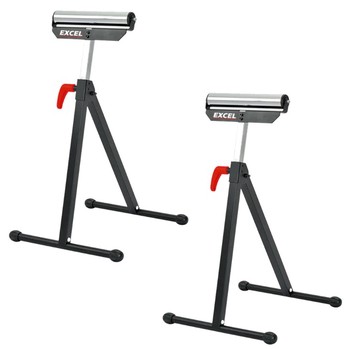 Excel Roller Stand Heavy-duty with Adjustable Height Support Twin Pack