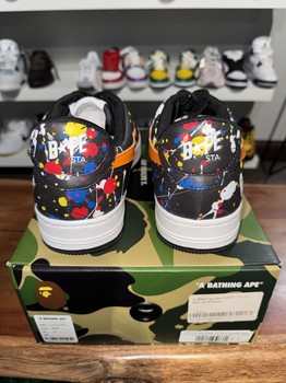 A Bathing Ape Bape Sta Paint Splatter Black - Pre-Owned - view 4
