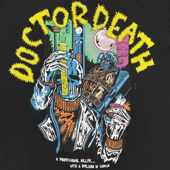 Warren Lotas Doctor Death Black Tee Size XL Pre-Owned - view 2