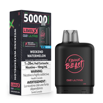 Level X Flavour Beast G2 Ultra 50K Pod - Weekend Watermelon Iced (10mg)