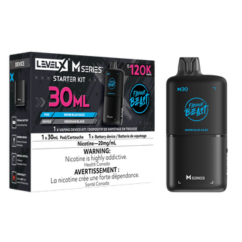 Level X Flavour Beast M30 Starter Kit - Bomb Blue Razz