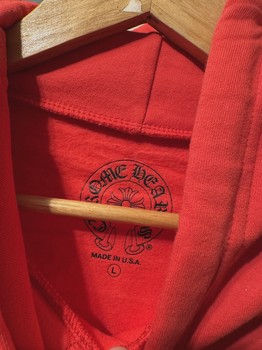 Chrome Hearts Scroll  Red Hoodie  • Pre-Owned [9970] - view 2