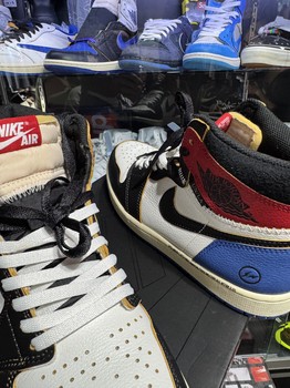 Jordan 1 Retro High OG SP Fragment x Union LA Varsity Red Sport Royal • Pre-Owned [5700] - view 2