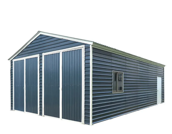 * 20’ x 30’ Metal Garage Shed, 9' High Double Front Doors, 13’ Peak, 600 Sq-Ft TMG-MS2030