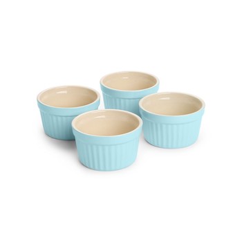CLASSIC GLAZED SKY BLUE 9CM RAMEKINS - SET OF 4
