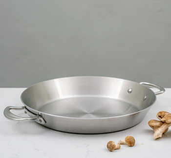 SAMUEL GROVES TRI PLY STAINLESS STEEL 30CM PAELLA PAN - SATIN FINISH