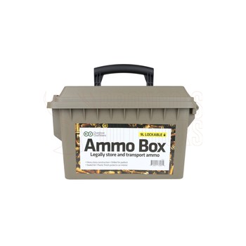 Outdoor Outfitters 50 Cal Polymer Lockable Ammo Box 9L