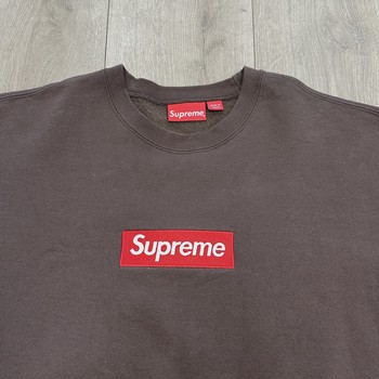 Supreme Box Logo Crewneck (FW22) Brown • Pre-Owned [6149] - view 3