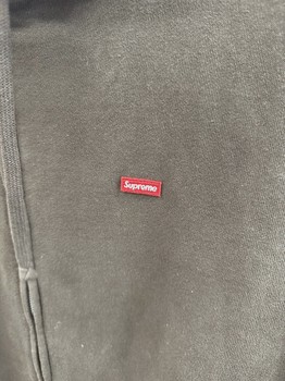 Supreme Small Box Zip Up Hooded Sweatshirt (FW25) Brown • Brand New [8321] - view 4