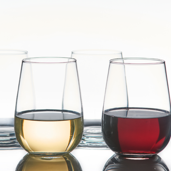 ENTERTAIN STEMLESS WINEGLASSES - SET OF 4