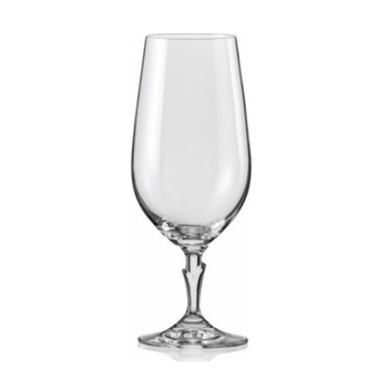 CRYSTALEX 'LILLY' BEER GLASS - SET OF 6 / 380ML