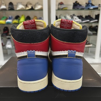 Air Jordan 1 Retro High Original SP Fragment  x Union LA Varsity Red Sport Royal Blue • Pre-Owned [8359] - view 3
