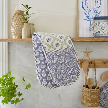 COASTAL TREASURES DOUBLE OVEN GLOVE