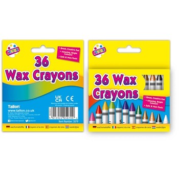 Artbox 36 Wax Crayons Assorted Colours (D)