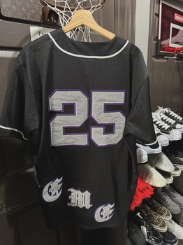 Supreme Old English Baseball Jersey Black size L • Pre-Owned [4161] - view 2