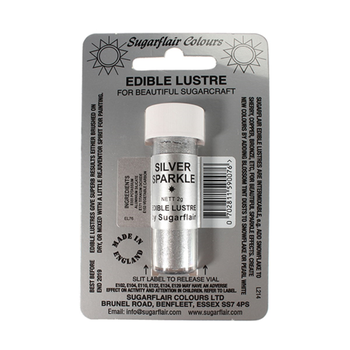 EDIBLE LUSTRE POWDER - SILVER SPARKLE