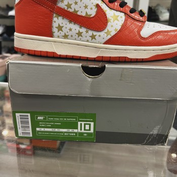 Nike Dunk High Pro SB Supreme Orange Stars • Pre-Owned [0546] - view 5