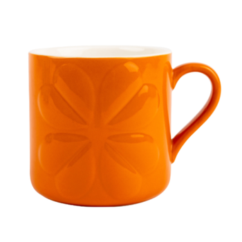 CARNABY EMBOSSED MUG - ORANGE