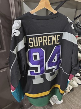 Supreme Paneled Hockey Jersey Black • Pre-Owned [0422] - view 2