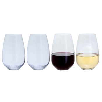 DARTINGTON "CHEERS" STEMLESS GLASS - PACK OF 4