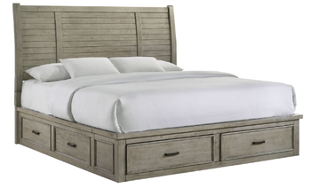 Sienna Grey King Storage Bed