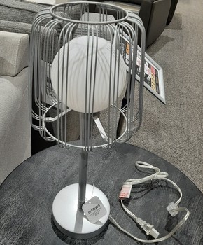 Lucai caged glass globe industrial lamp