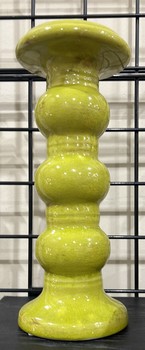 Ceramic Pillar Candle Holder / LARGE LIME