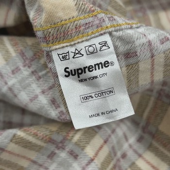 Supreme Printed Plaid Flannel Work Shirt • Pre-Owned [2546] - view 4