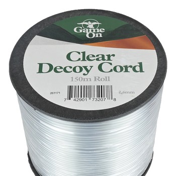 Game on Decoy Cord Bulk Roll 150m Clear