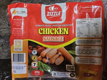 Comfy Curry Chicken Sausage 300g