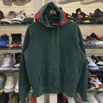 Supreme Mirrored Logo Hooded Sweatshirt Green • Pre-Owned [0892] - photo 1