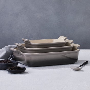 LE CREUSET HERITAGE MEDIUM OVEN DISH - FLINT