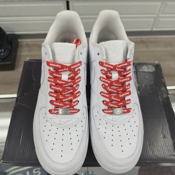 Nike Air Force 1 Low Supreme White • Pre-Owned [1724] - view 6