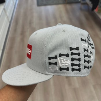 Supreme Bones Box Logo New Era Fitted Hat • Brand New [7776] - view 6