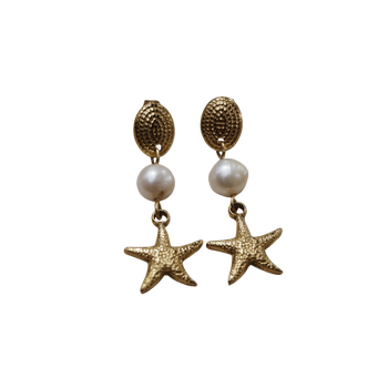Pearly Starfish Earrings
