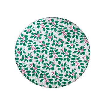 CAKEBOARD - ROUND THIN 9 " HOLLY DESIGN