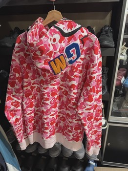 Bape Shark Pink Zip Up Hoodie  • Brand New [3561] - view 2