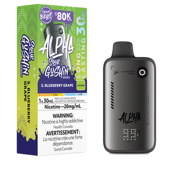 Flavour Beast Alpha Sour Gushin' Series 80K - S. Blueberry Grape