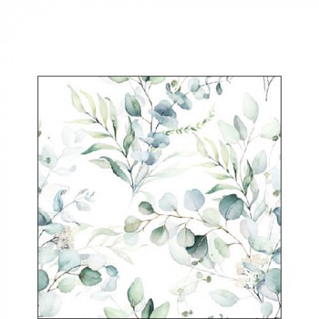 EUCALYPTUS ALL OVER COCKTAIL PAPER NAPKINS