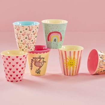 RICE PINK FUNKY PRINT CUPS