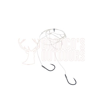 Broncos Pre-Made 2x 6/0 Hooks Dropper Rig 80 lb - 1 pk