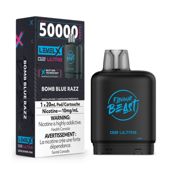 Level X Flavour Beast G2 Ultra 50K Pod - Bomb Blue Razz (10mg)